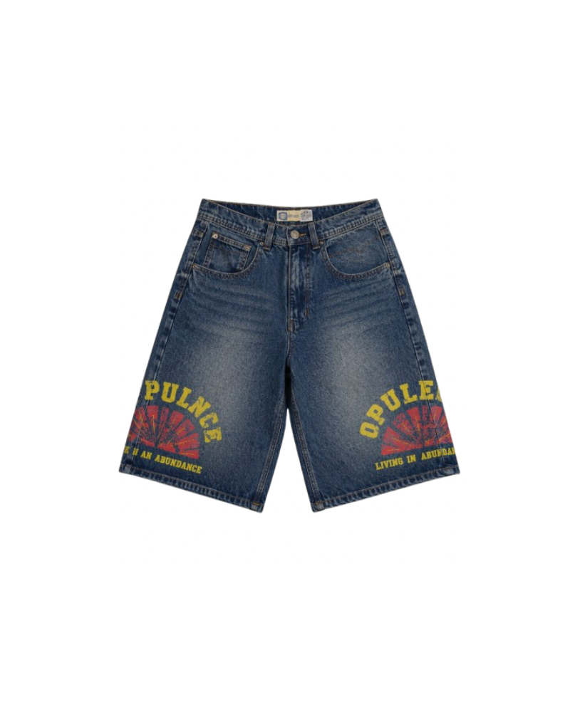 SUNBURST DENIM JORTS